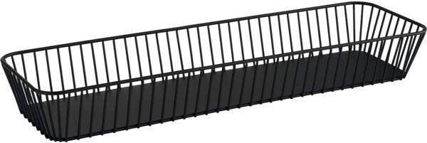 Košík kovový APS Urban 53 × 16,2 cm GN 2/4, čierny