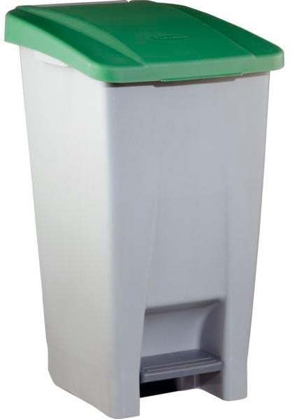 Gastro Odpadkový kôš nášľapný 60 l, sivá/zelená