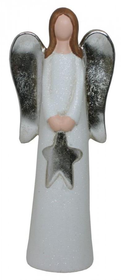 GOBA Vianočná dekorácia – keramický anjel, 29 cm