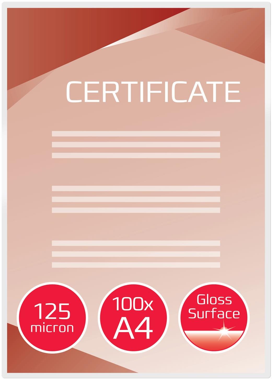 GBC A4/250 lesklá – balenie 100 ks