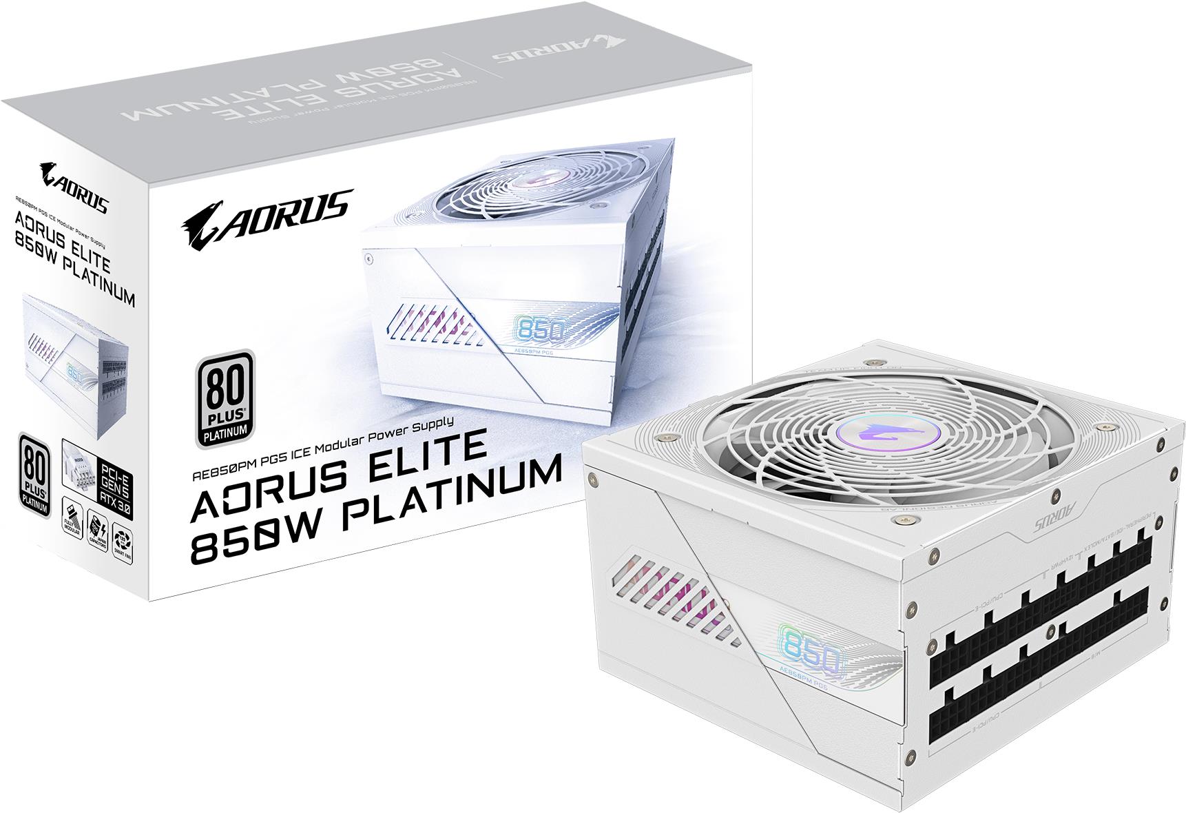 GIGABYTE AORUS ELITE P850W 80+ Platinum Modular PCIe 5.0 ICE