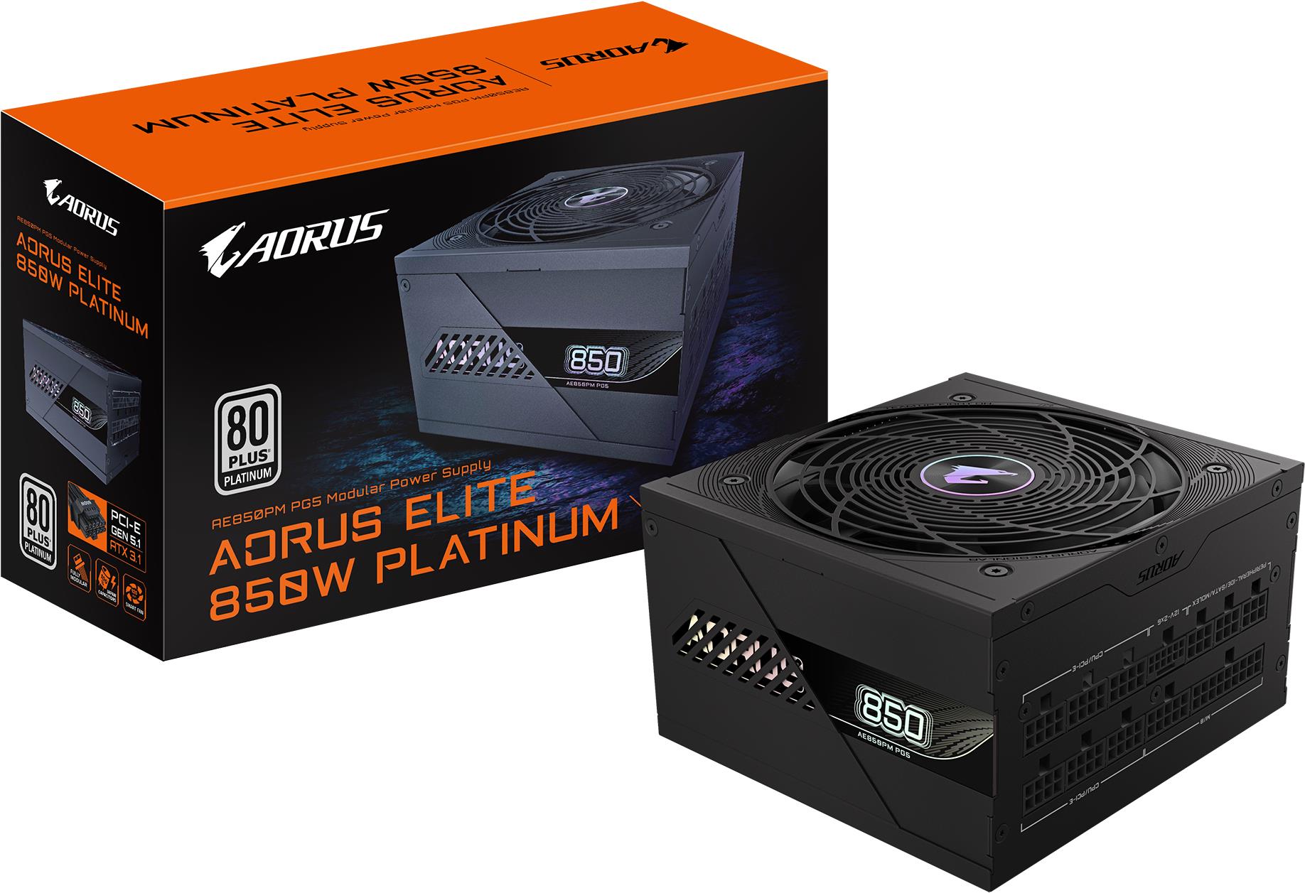 GIGABYTE AORUS ELITE P850W 80+ Platinum Modular PCIe 5.1