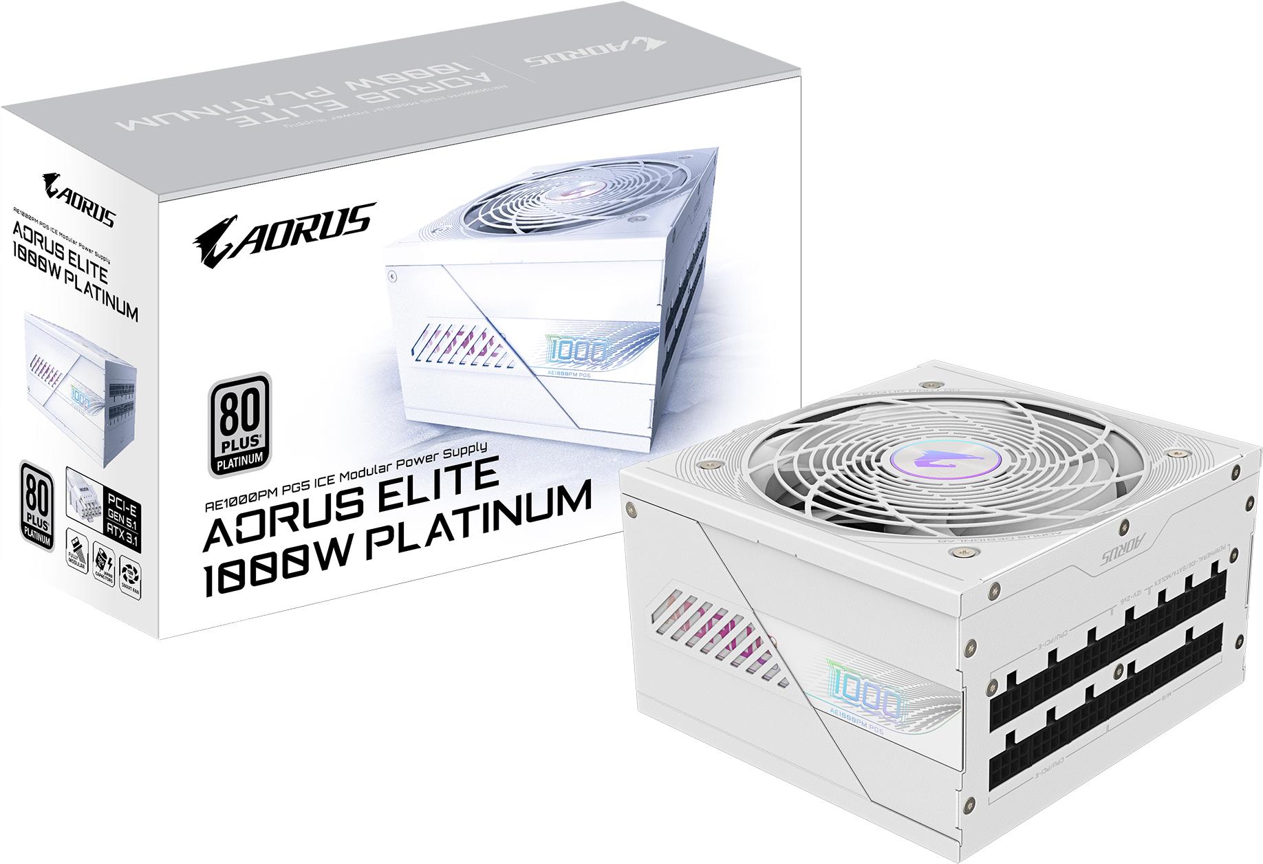 GIGABYTE AORUS ELITE P1000W 80+ Platinum Modular PCIe 5.1 ICE