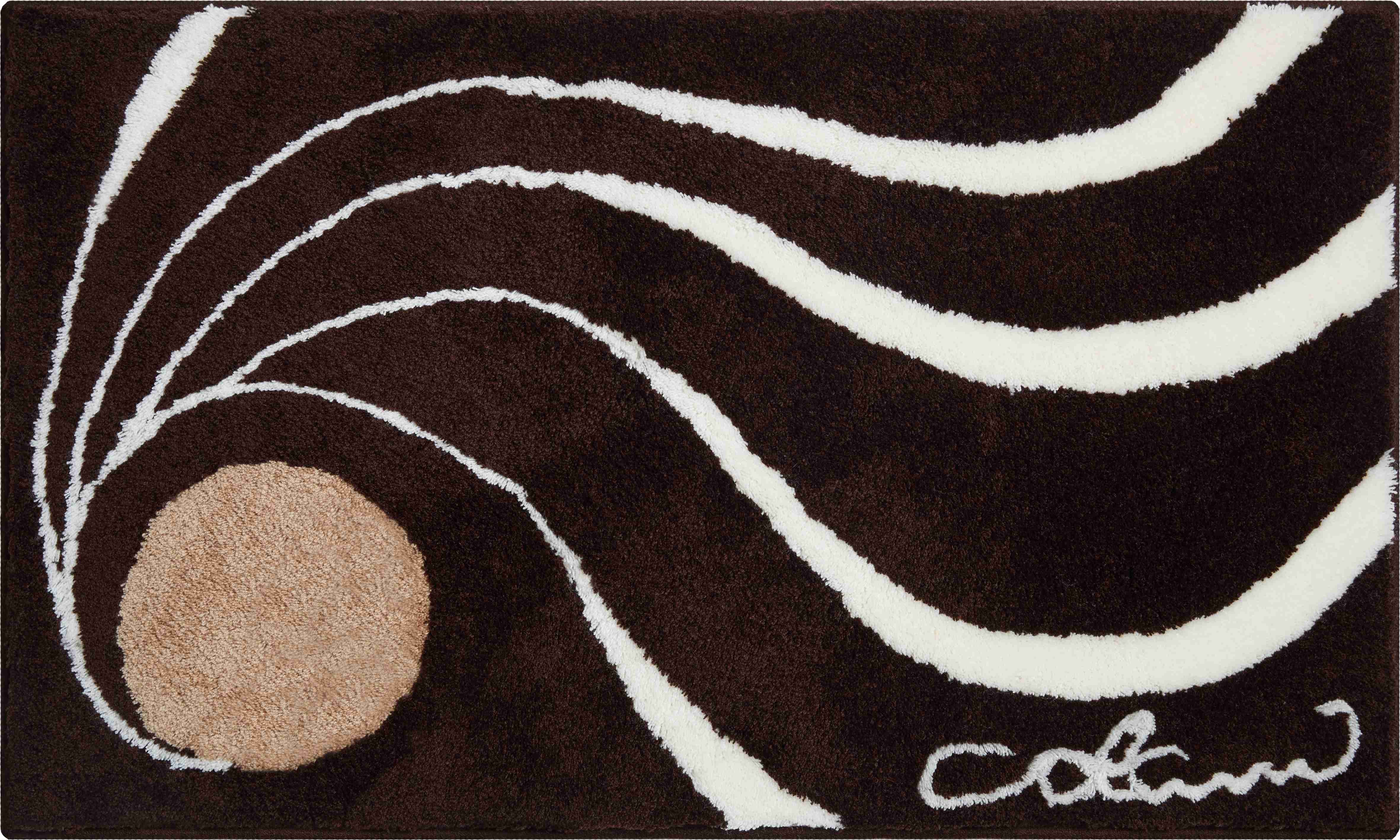 GRUND Colani 18 Kúpeľňová predložka 80 × 150 cm, hnedá
