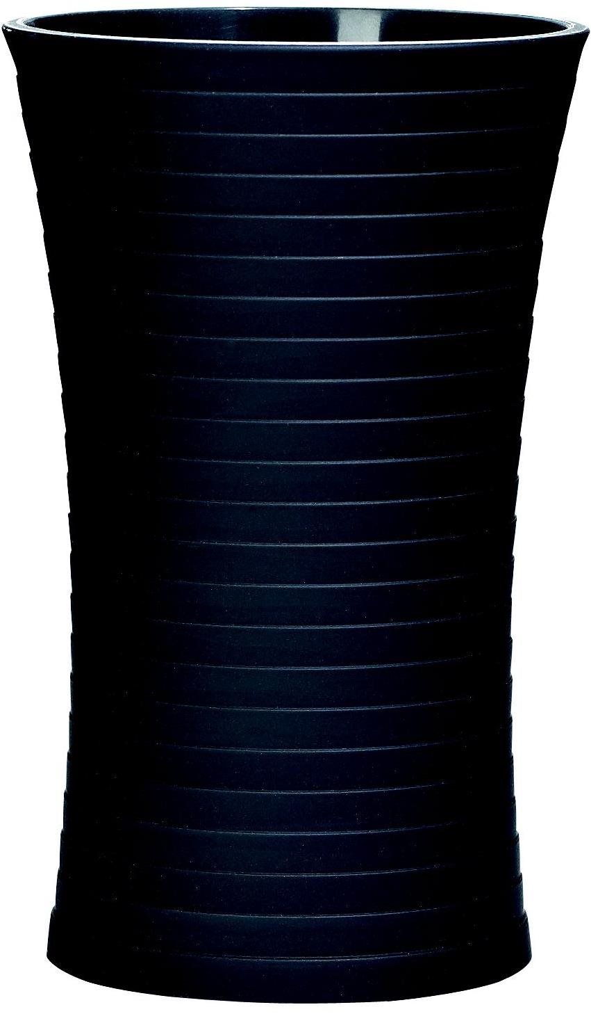 GRUND TOWER – Pohár na zubné kefky 7 × 7 × 11,8 cm, čierny