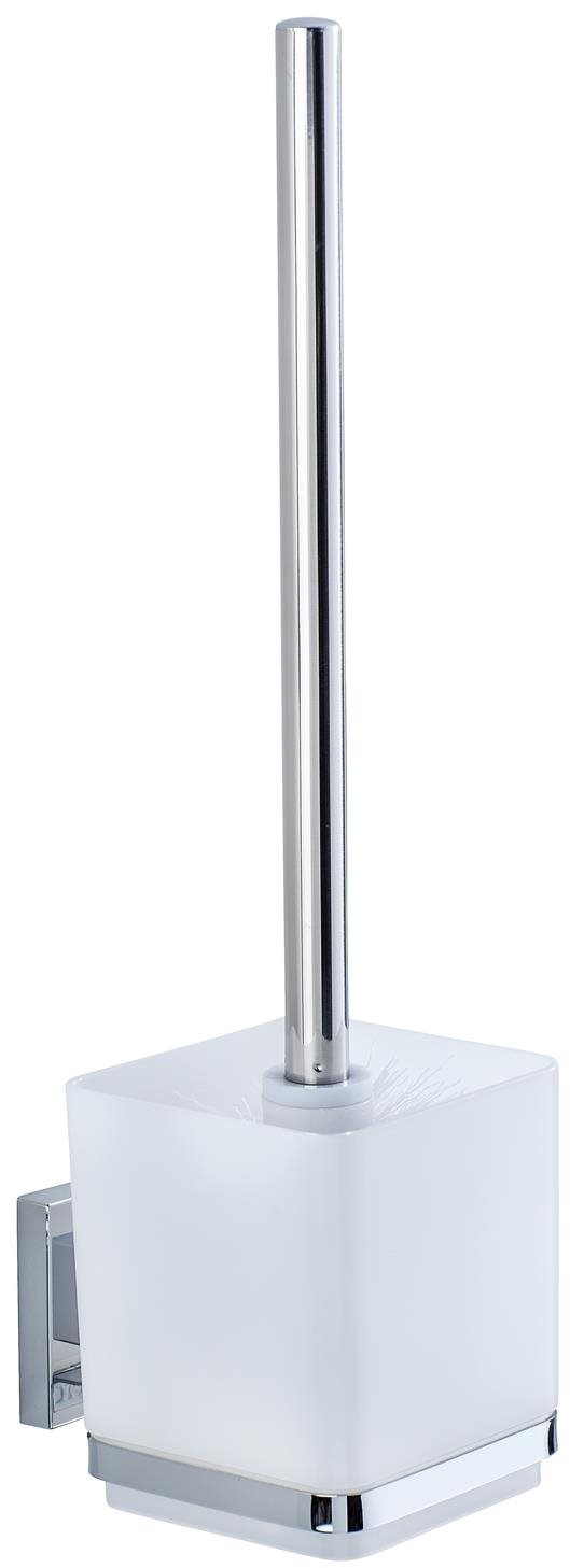 WENKO BEZ VŔTANIA VacuumLoc QUADRO – WC kefa, priehľadná