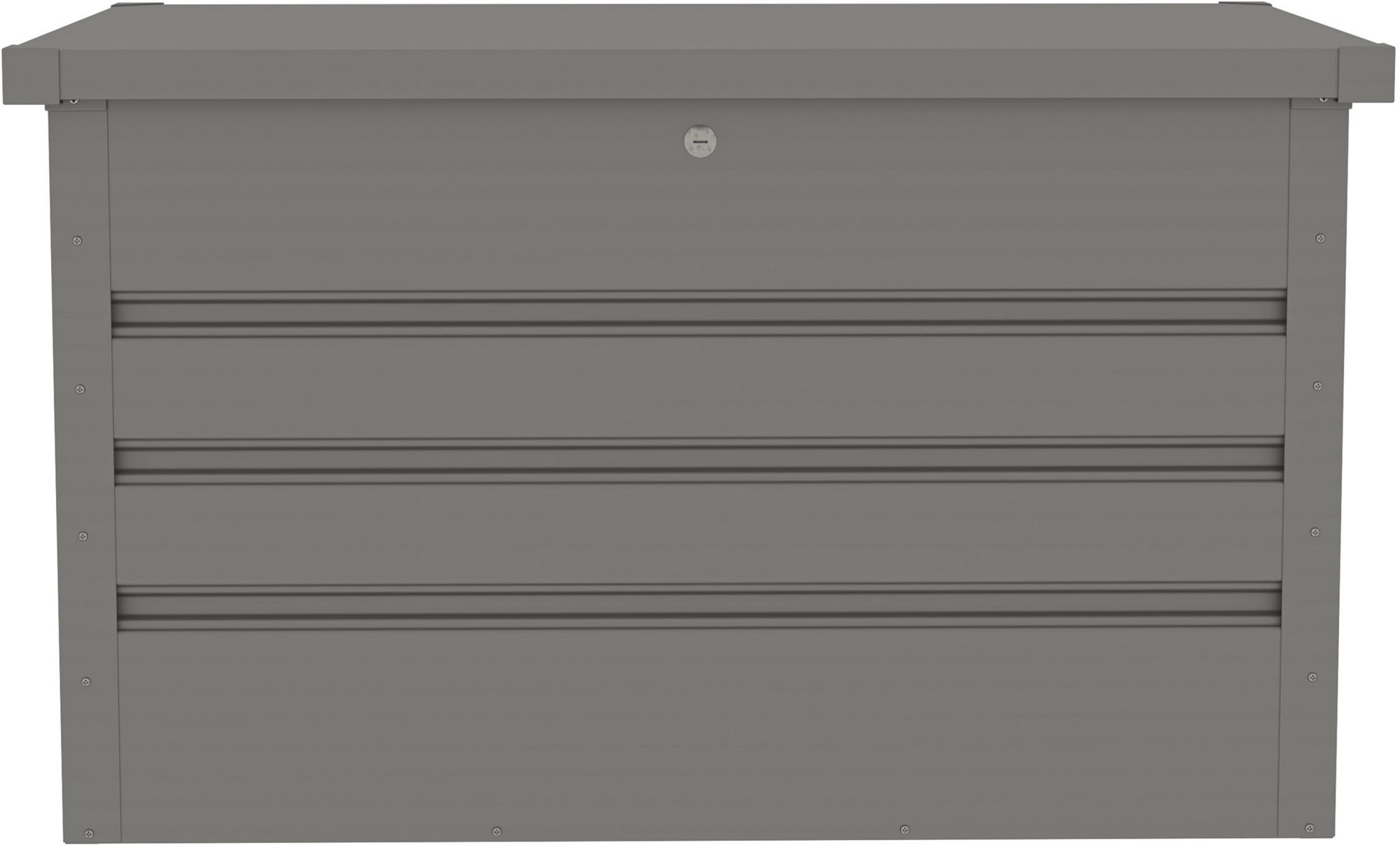 G21 Záhradný úložný box Denver, metalický sivý 280 l