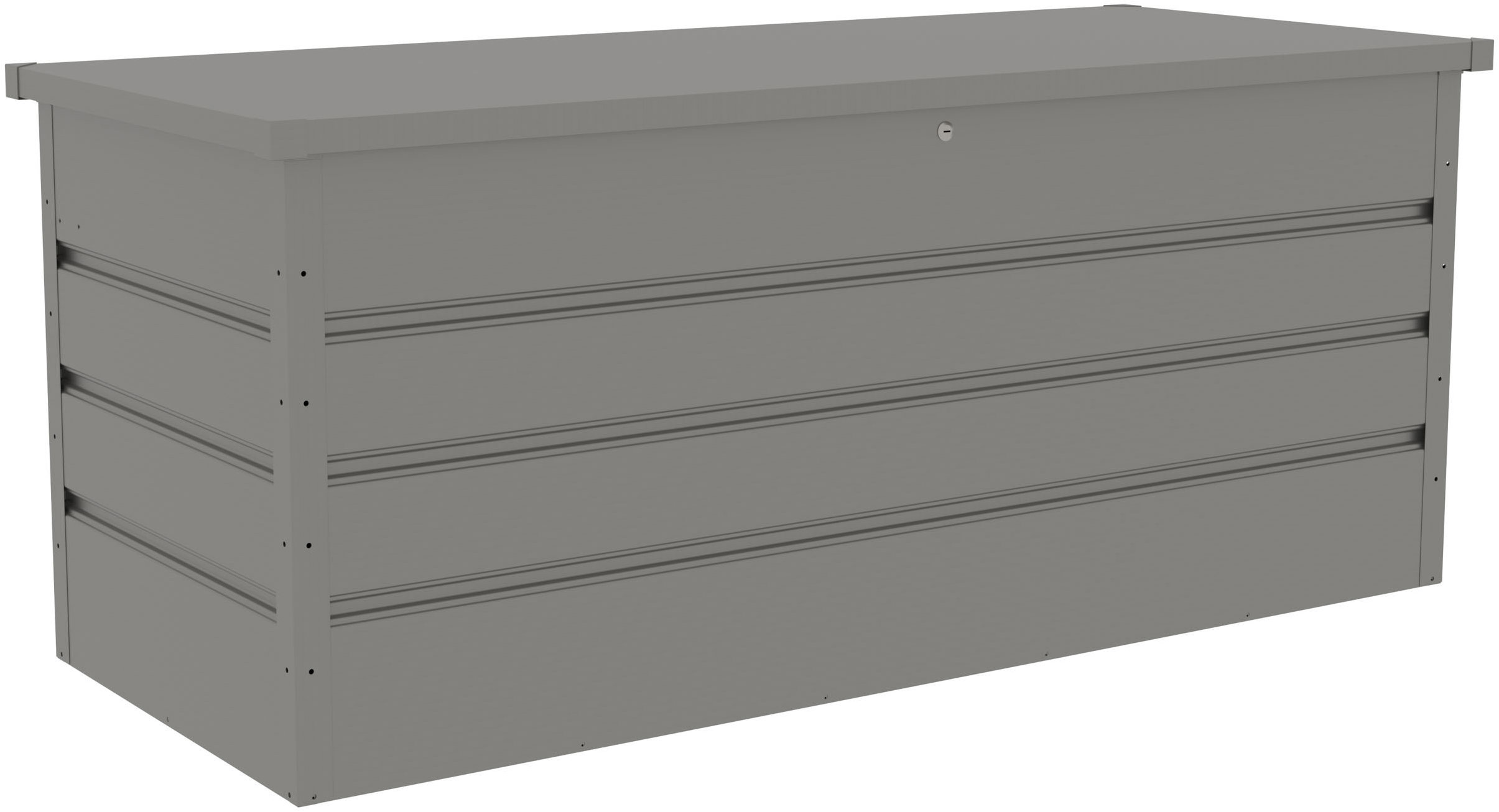 G21 Záhradný úložný box Denver, metalický sivý 770 l