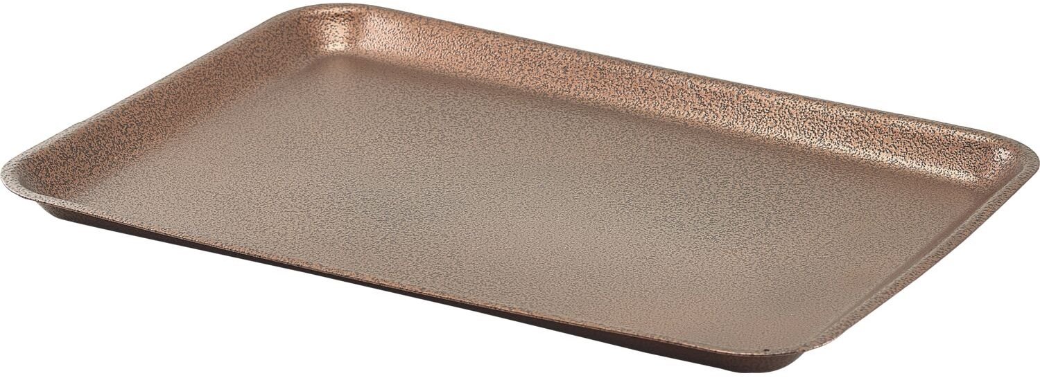 GENWARE Tácka antikorová, 31,7 × 21,8 cm, výška 2 cm, medená