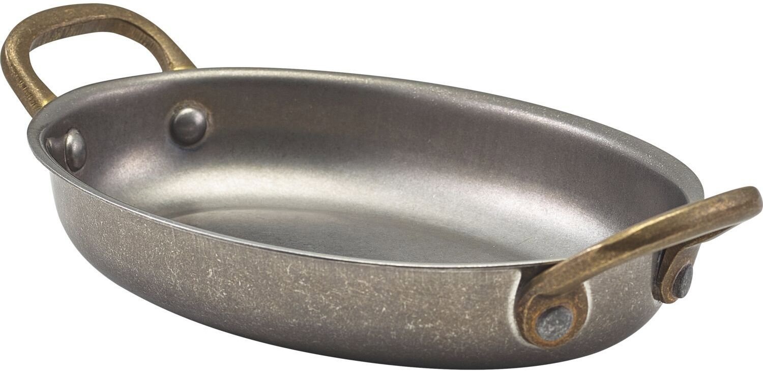 GENWARE Servírovací hrniec oválny, antikoro Vintage, objem 0,35 l, výška 3 cm