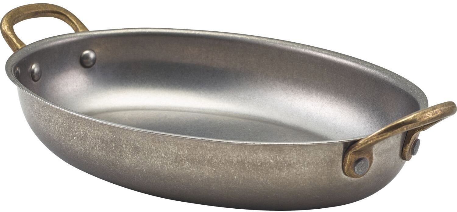 GENWARE Servírovací hrniec oválny, antikoro Vintage, objem 0,7 l, výška 4 cm