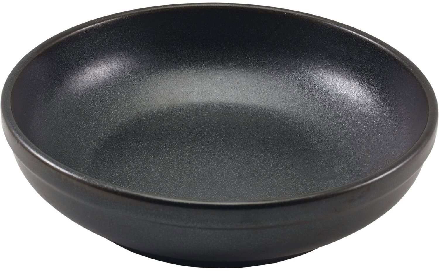 GENWARE Miska porcelánová, výška 58 mm, priemer 225 mm, čierna