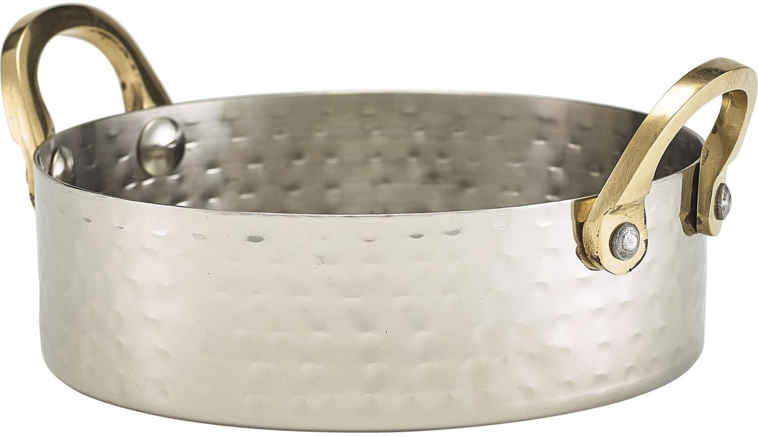 GENWARE Servírovacia miska nerezová, tepaný povrch, výška 35 mm, priemer 120 mm
