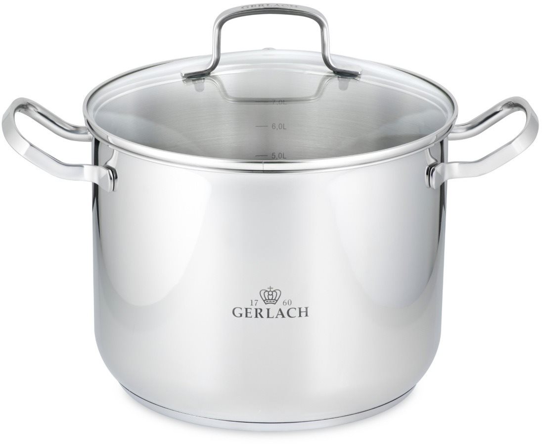 Gerlach SIMPLE Hrniec vysoký s pokrievkou 24 cm 7 l