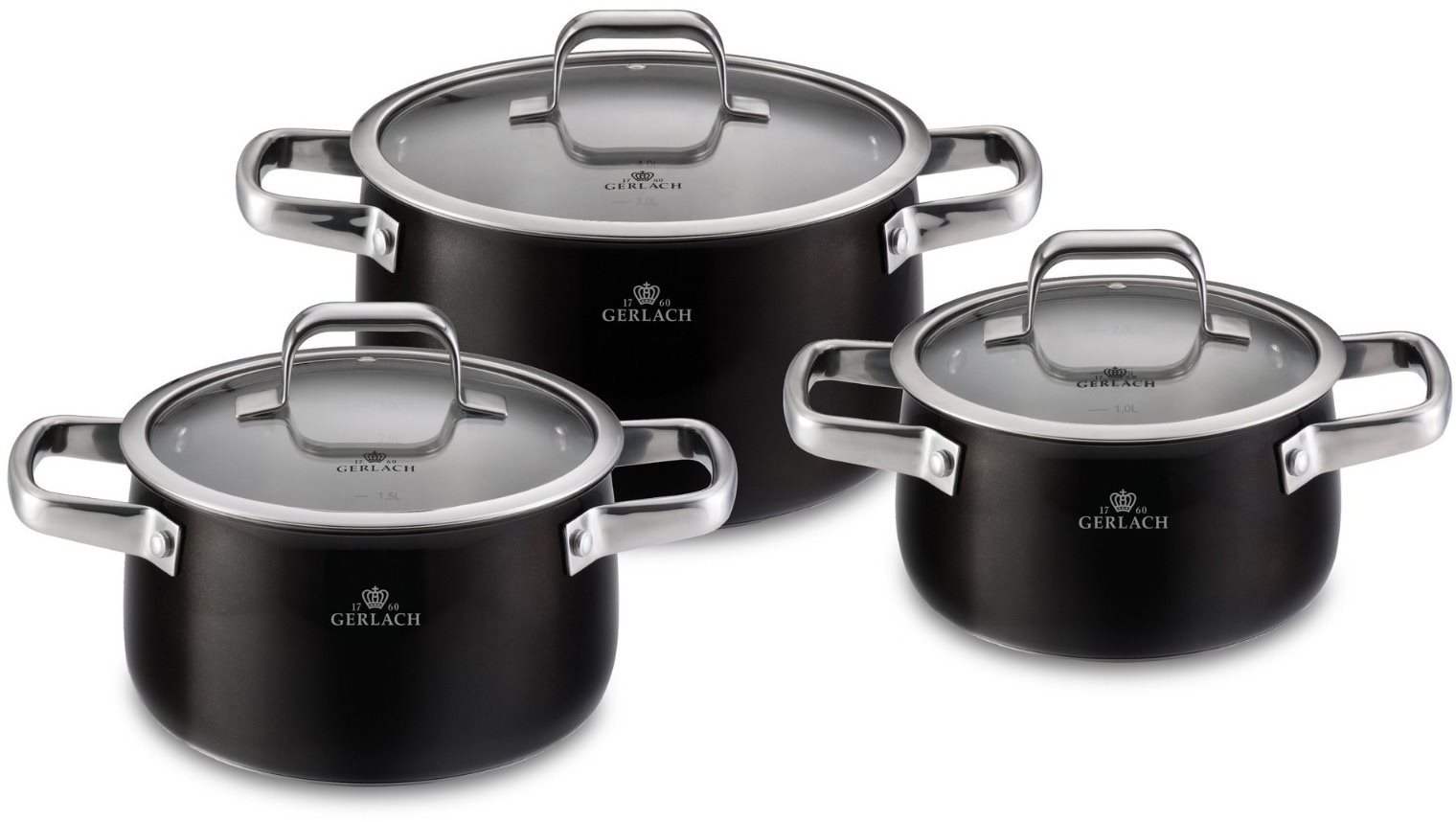 Gerlach PRIME BLACK Súprava riadu 6 ks