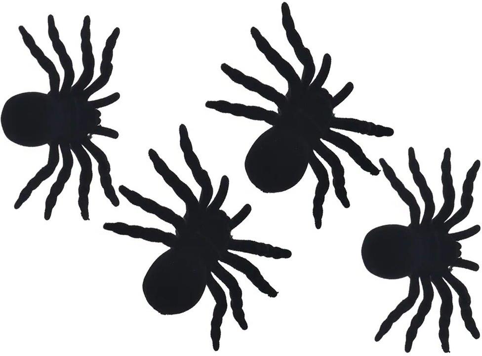 Verk 26047 Pavúky, sada 4 ks, čierna