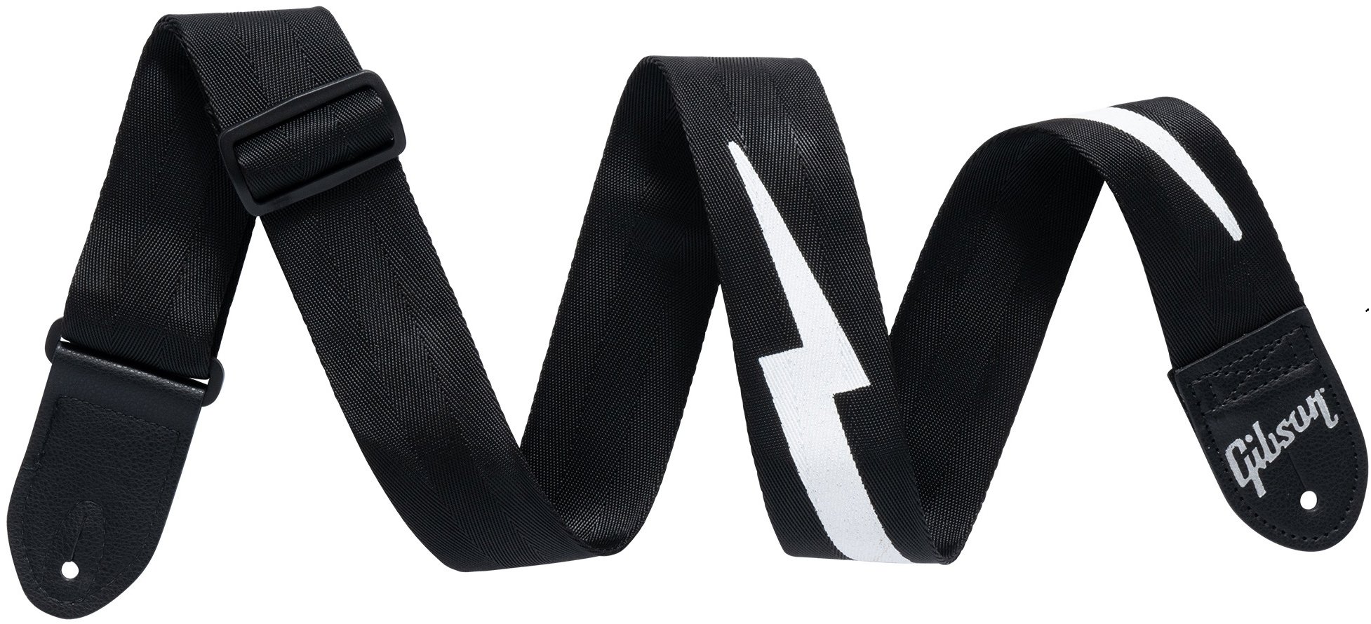 Gibson ASBOLT-BLK The Lightning Bolt Seatbelt, Black