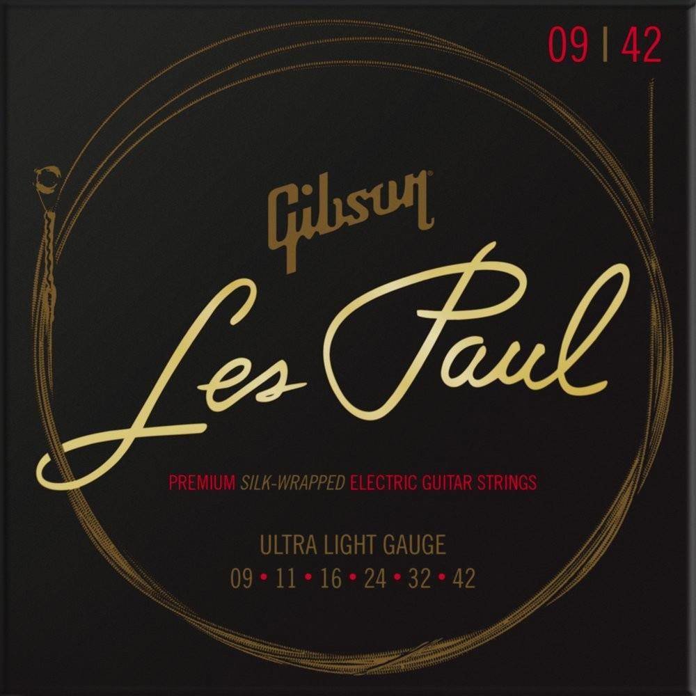 Gibson SEG-LES9 Les Paul Premium Electric Guitar Strings 9-42 Ultra Light