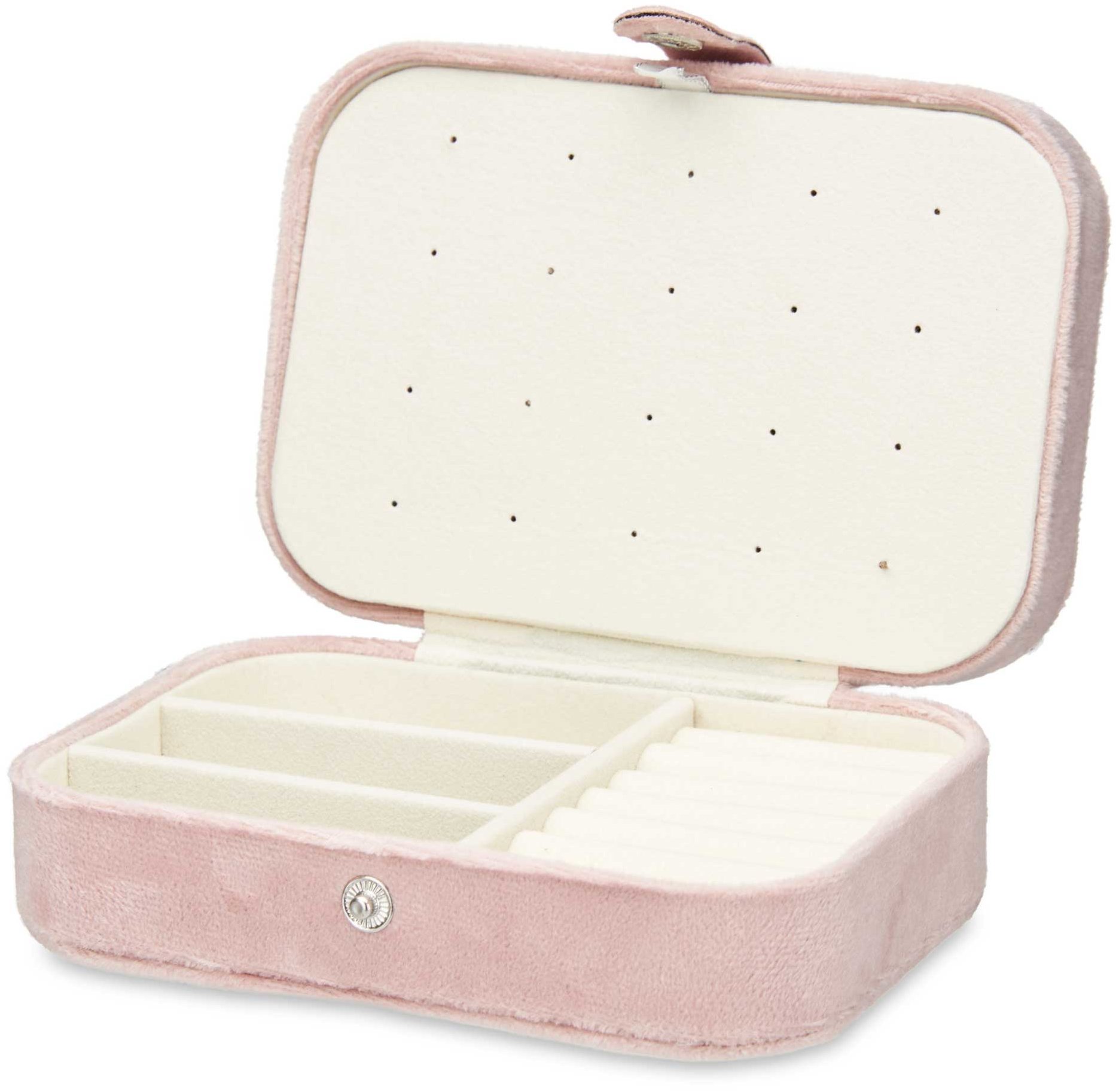 Giftdecor Šperkovnice Velvet 11,5 × 16,2 × 6 cm, růžová