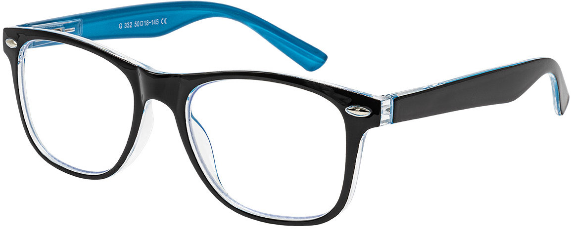 GLASSA Okuliare na čítanie G 332 + 2.50 čierno/modré