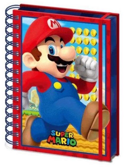 Super Mario – zápisník v krúžkovej väzbe