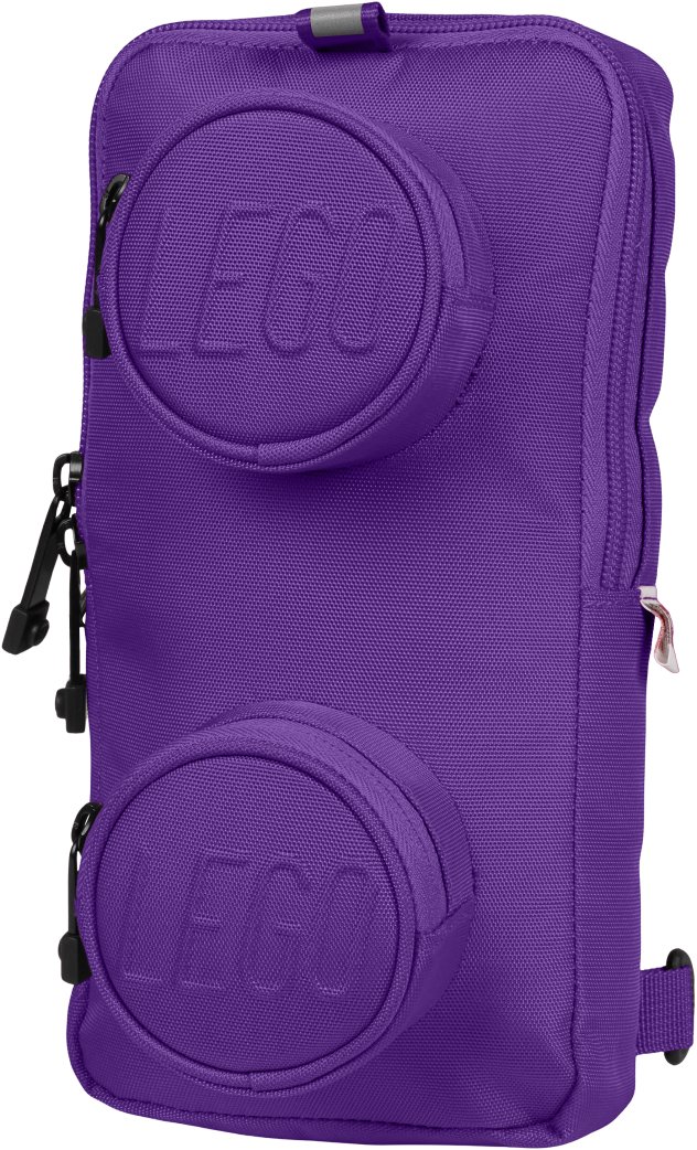 LEGO Signature Brick 1 × 2 Sling Bag - tmavě fialový