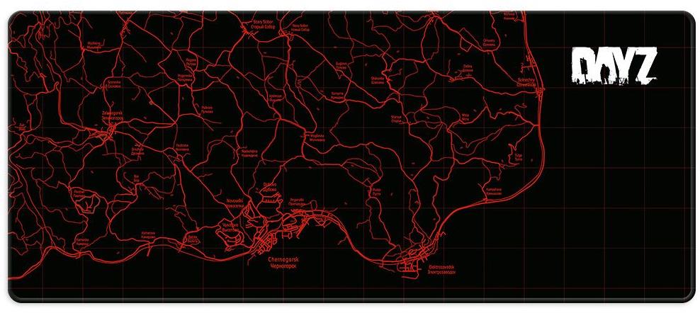 DayZ Chernarus Uv Glowing Mousemat Big 800 × 340 mm