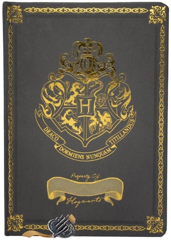 Harry Potter – Gold Hogwarts Crest – zápisník