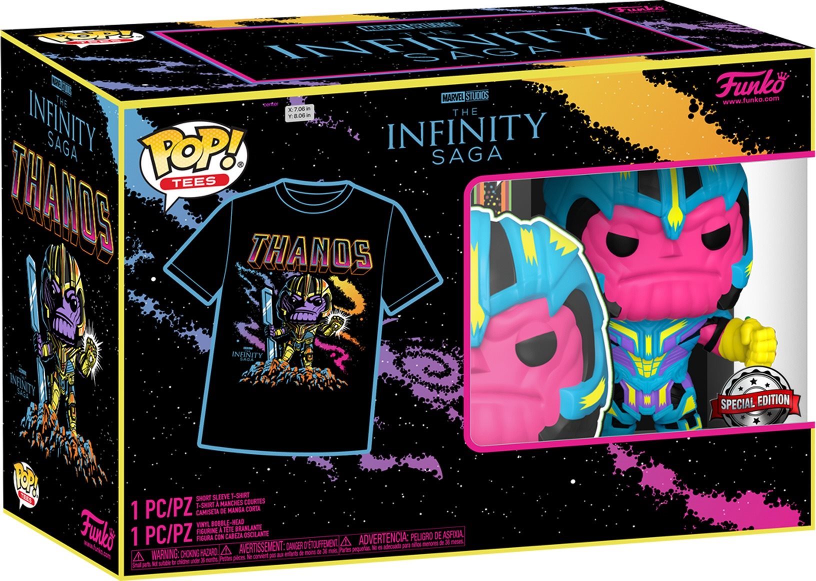 Funko POP! Marvel – Thanos – XL – tričko s figúrkou
