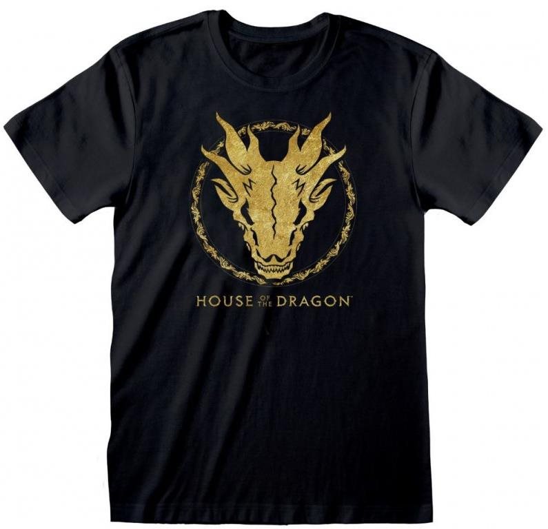 House of The Dragon – Gold Ink Skull – tričko M