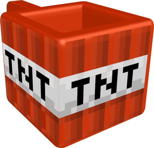 Minecraft – TNT – 3D hrnček
