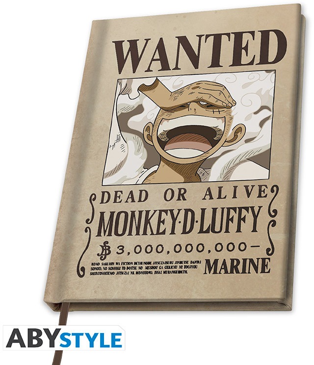 One Piece – Wanted Luffy Wano – zápisník