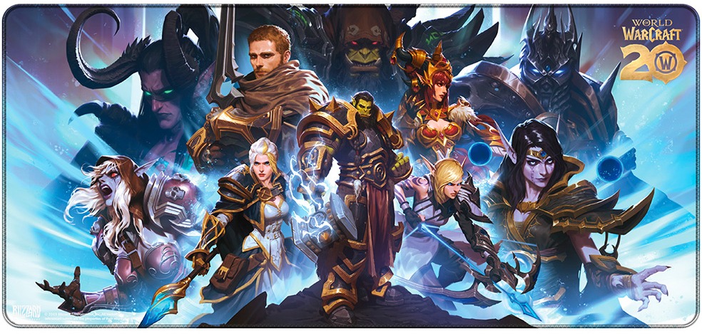 World of Warcraft - 20th Anniversary – Podložka pod myš a klávesnicu
