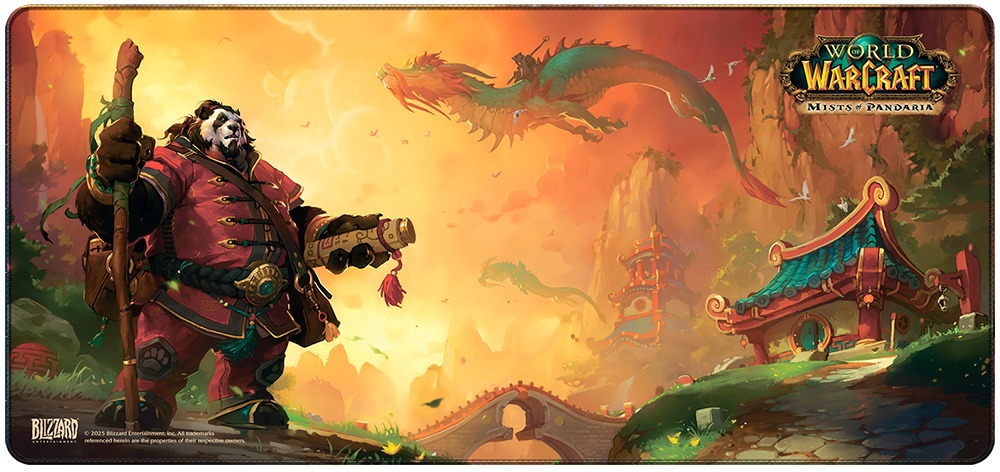 World of Warcraft – Pandaren With Lanterns – Podložka pod myš a klávesnicu