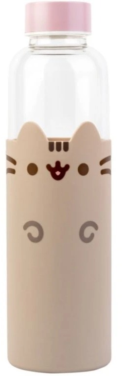 Pusheen – Happy Cat – sklenená fľaša na nápoje
