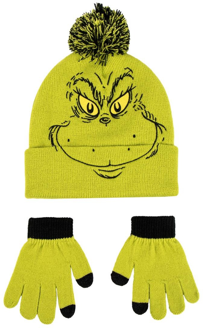 The Grinch – čiapka a rukavice