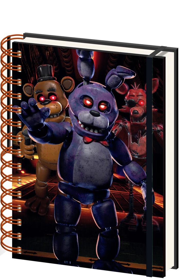 Five Nights At Freddys – Jump Scare – zápisník v krúžkovej väzbe