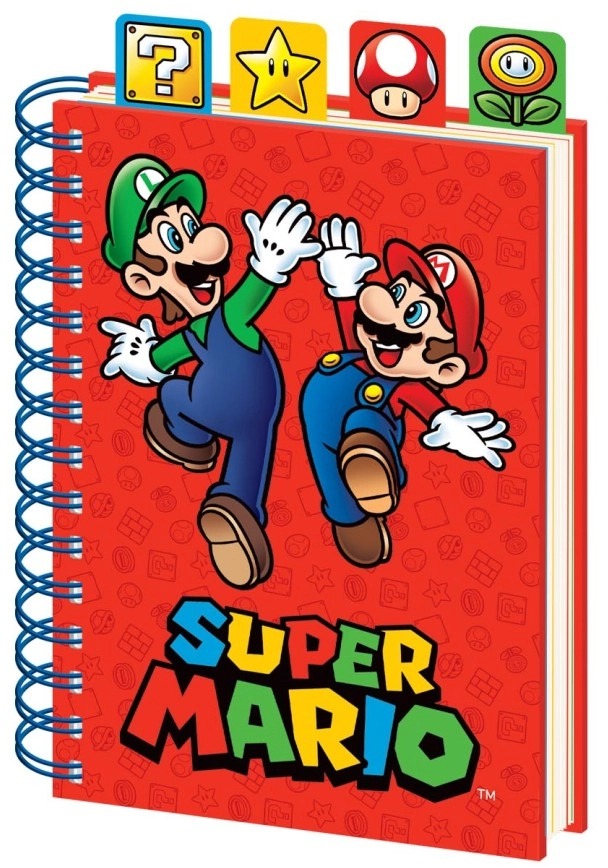 Super Mario – Luigi and Mario – zápisník