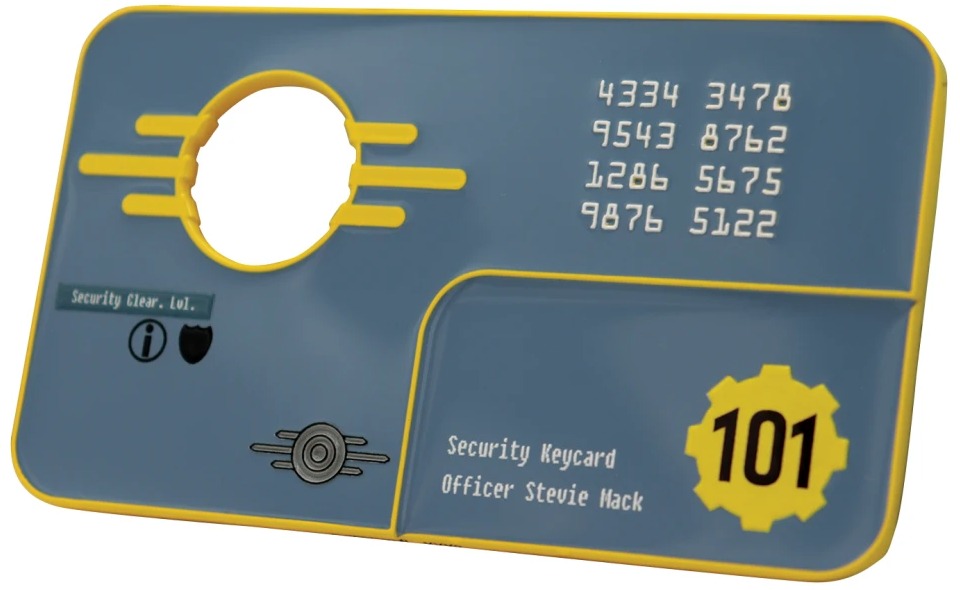 Fallout 3 - Vault 101 Security Kecard - replika bezpečnostní karty
