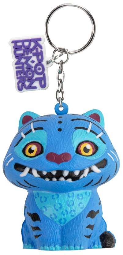 KPop Demon Hunters – Derpy Tiger Squishy – kľúčenka