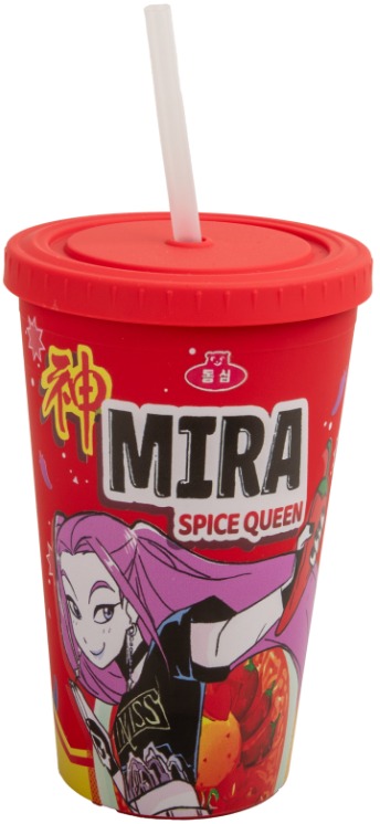 KPop Demon Hunters – Mira Spice Queen – cestovný hrnček so slamkou