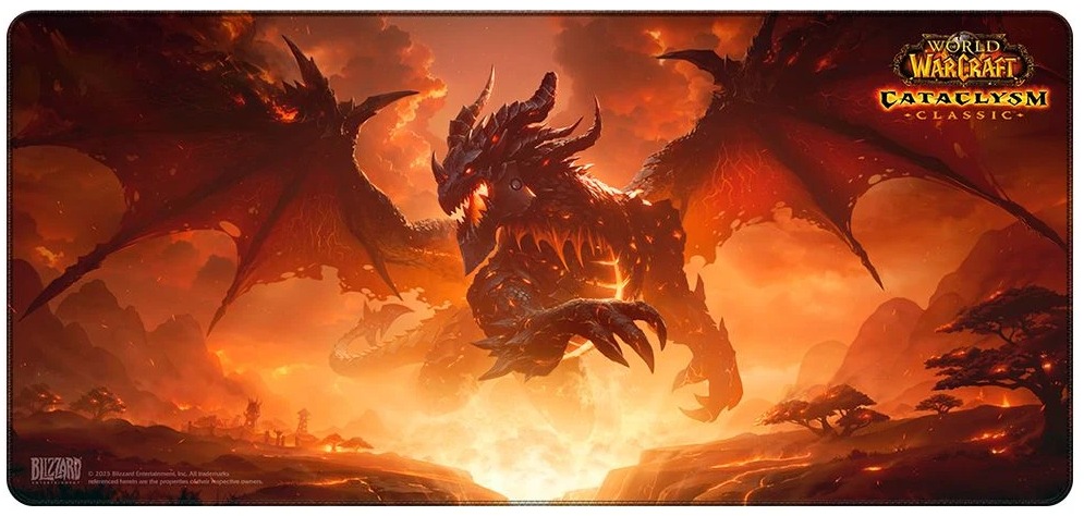 World Of Warcraft Classic – Cataclysm Deathwing – Podložka pod myš a klávesnicu