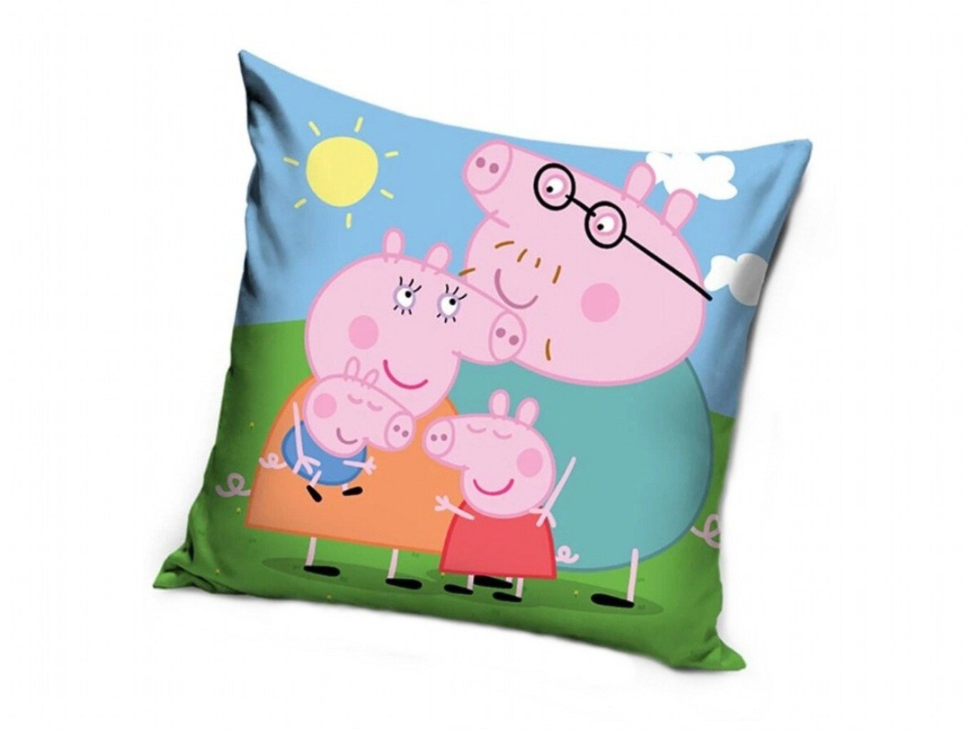 Carbotex Obliečka Prasiatko Pepina Rodinné objatie 40 × 40 cm