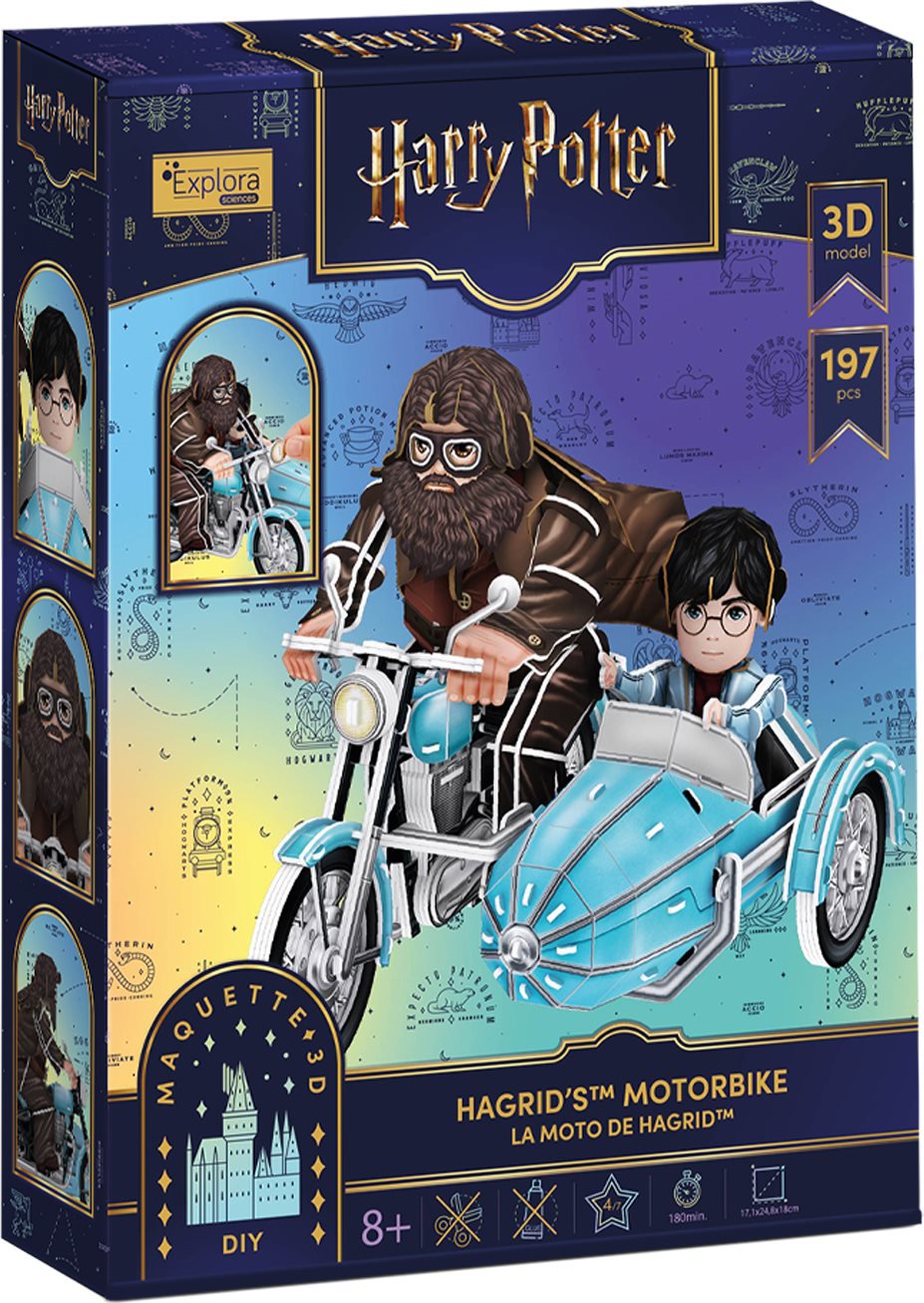 CubicFun Harry Potter: Hagridova létající motorka 197 dílků - 3D puzzle