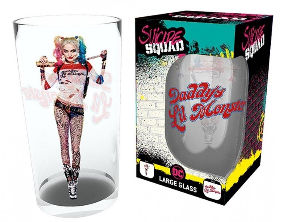 DC Comics Suicide Squad: Harley Stand – pohár z číreho skla