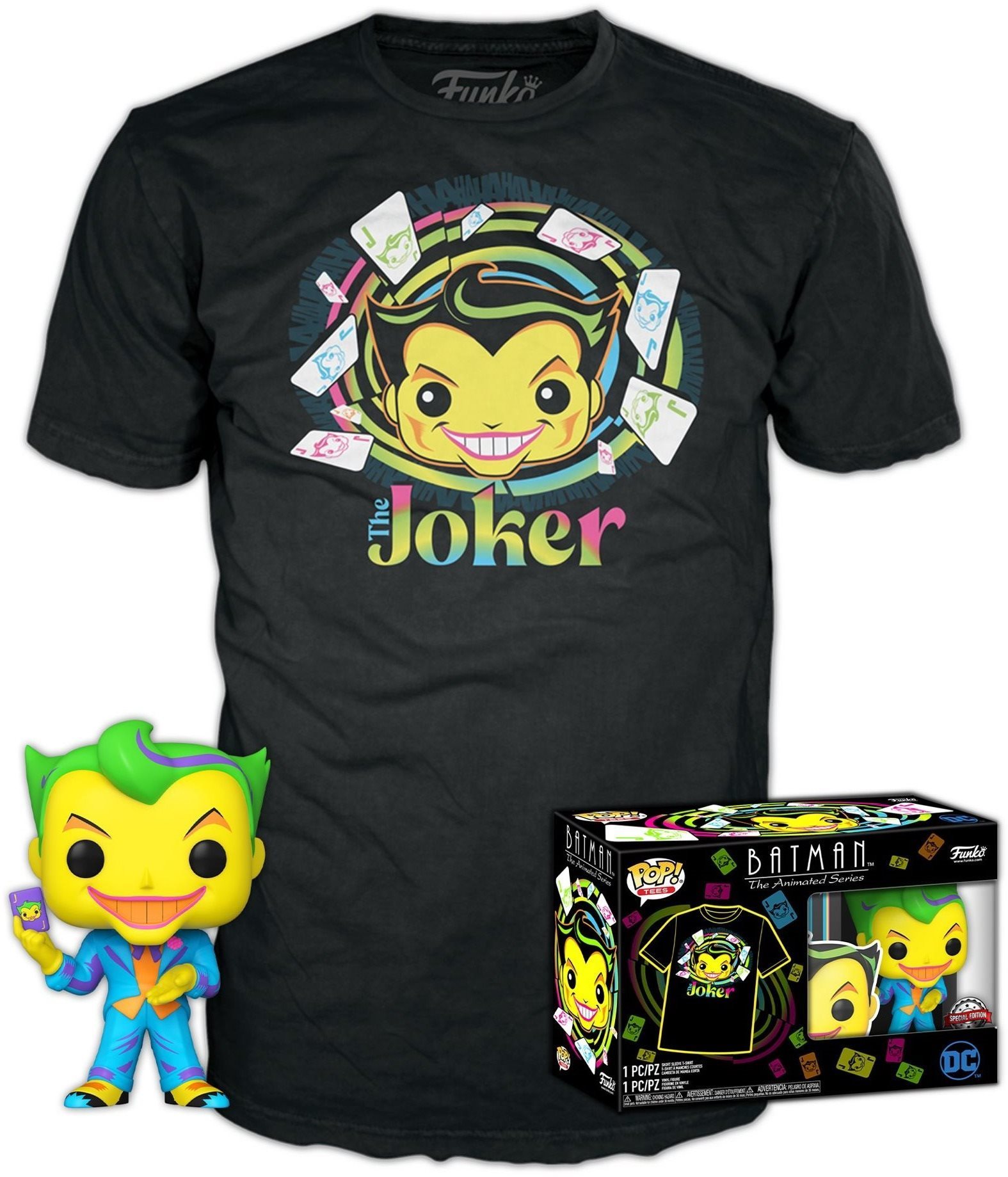 DC – Joker – tričko XL s figúrkou