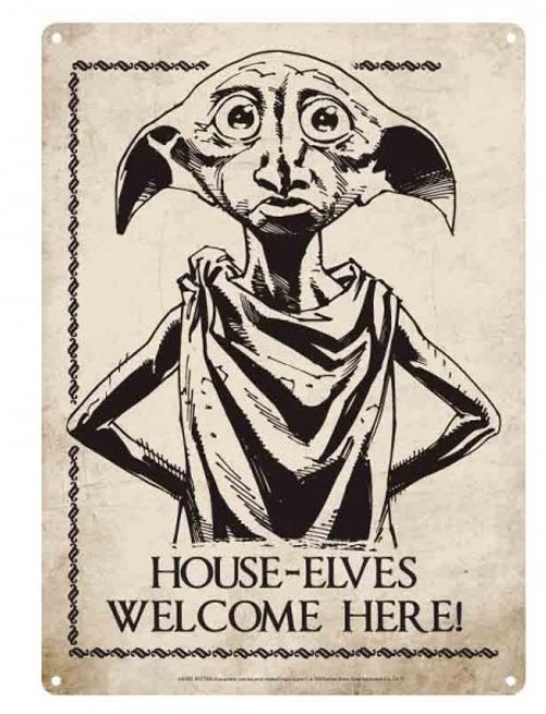 Harry Potter – Dobby – plechová 3D ceduľa na stenu