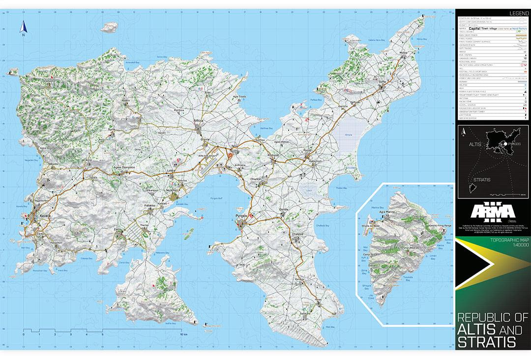 Arma 3 Printed Map