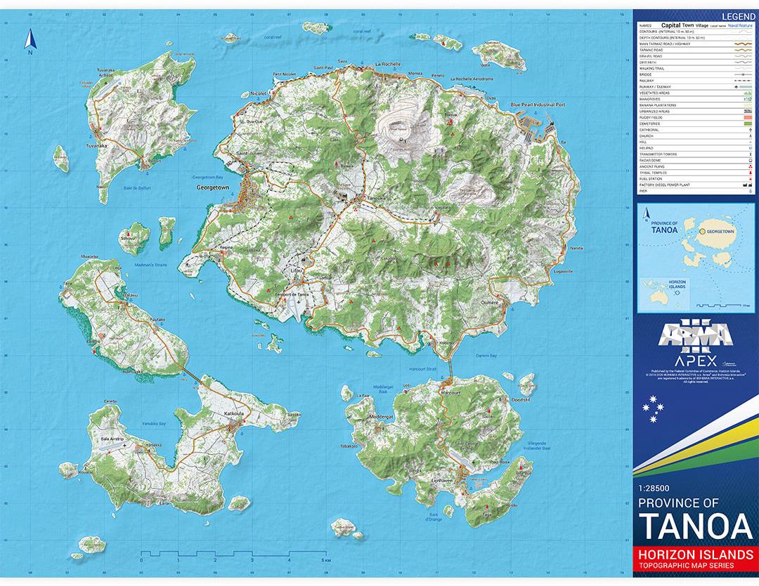 Arma 3 Apex Printed Map