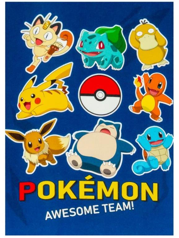 Pokémon: Awesome Team – fleece deka
